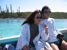 on the boat